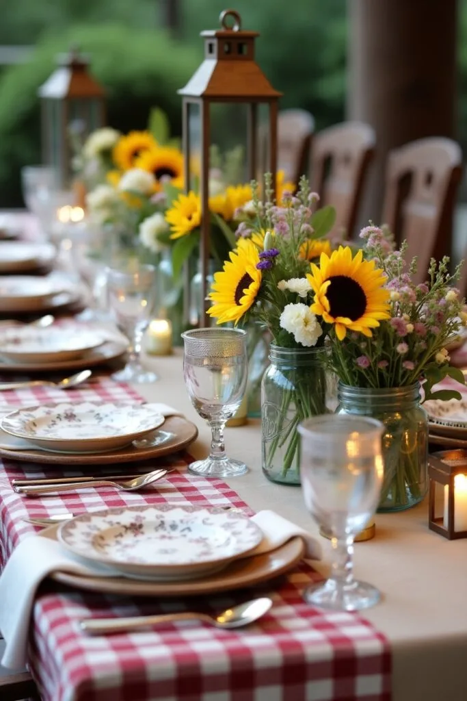 Country Glam Table Setting Image