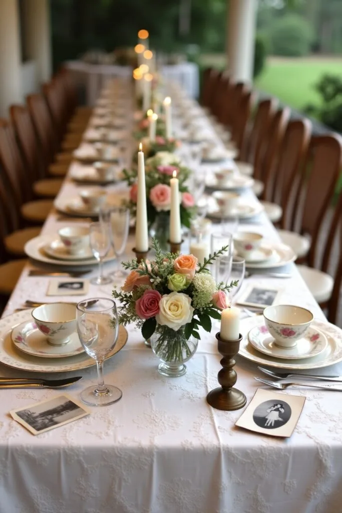 Vintage Chic Table Setting Image