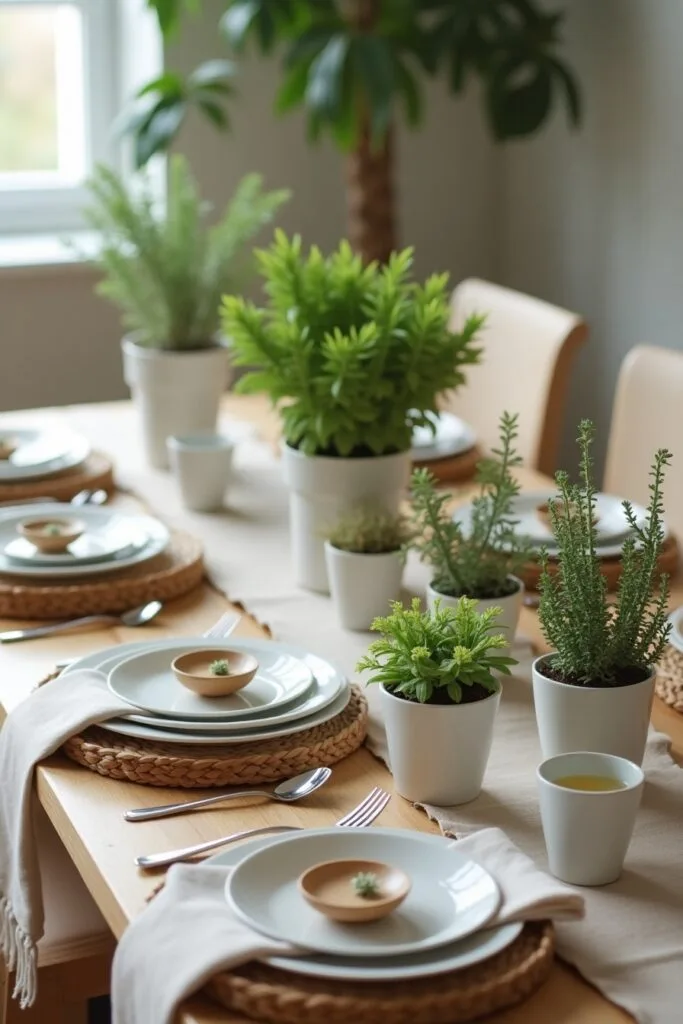 Eco-Friendly Spring Setup Table Decor Image