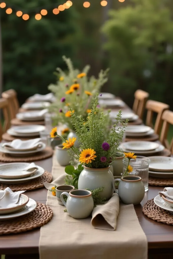 Rustic Spring Tablescapes Table Decor Image