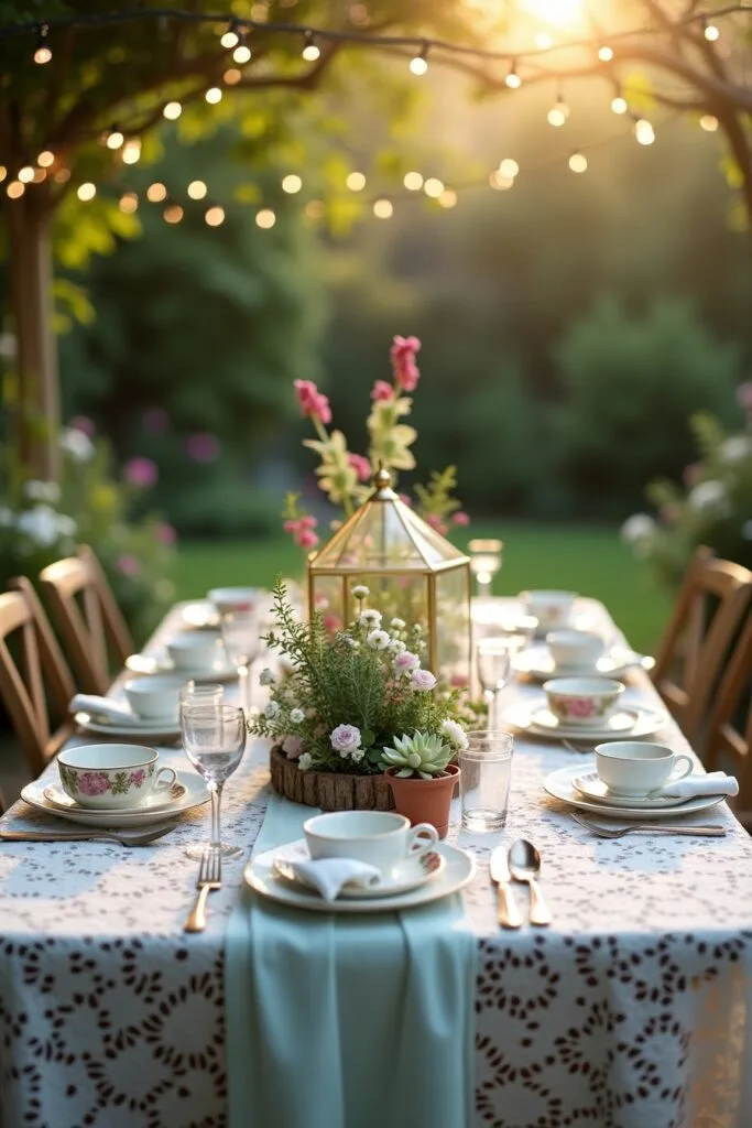 Spring Garden Party Table Setting Image