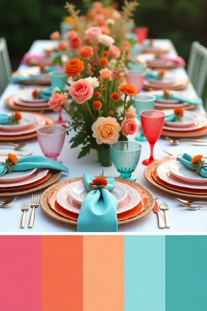 Spring Color Palette Table Setting Image