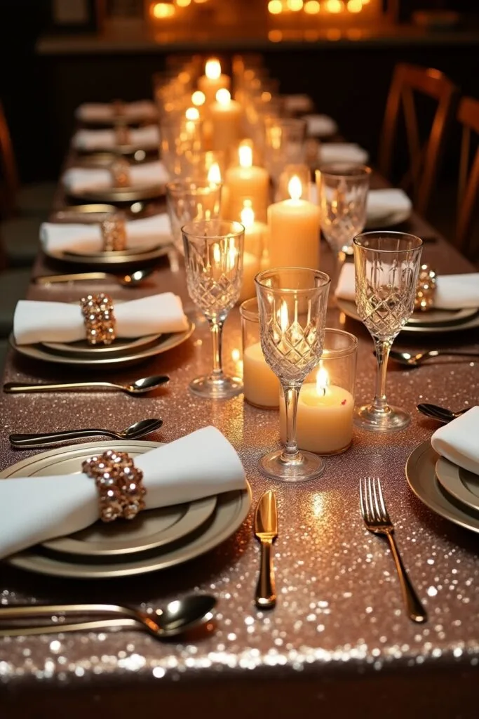 Glitz and Glam Party table Decoration Pic