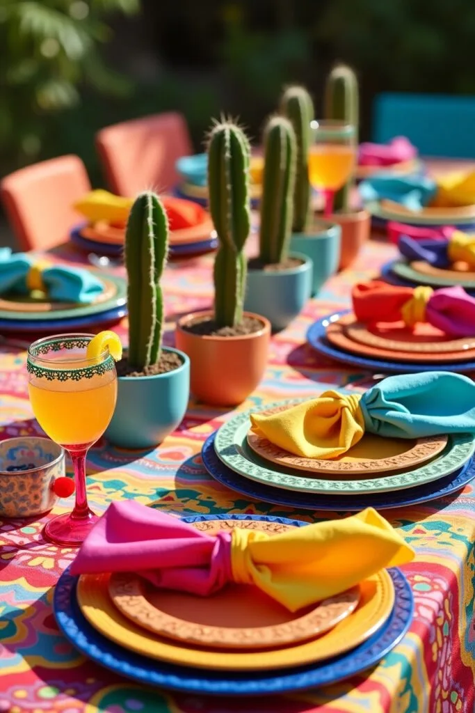 Festive Fiesta Party Table Decoration pic