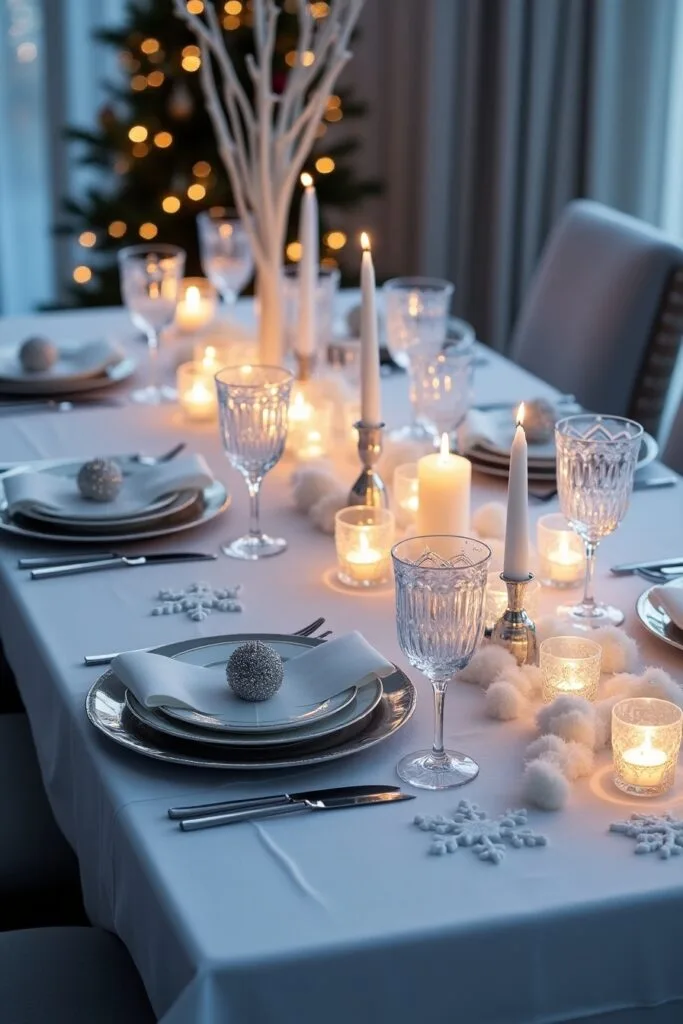 Winter Wonderland Party Table Decoration Pic