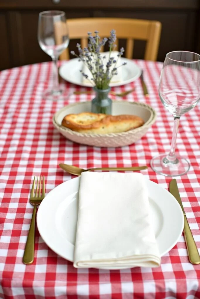 French Bistro Charm Table Setup Pic