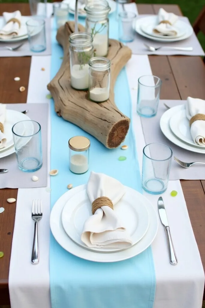 Coastal Breeze Table Setup Ideas Pic