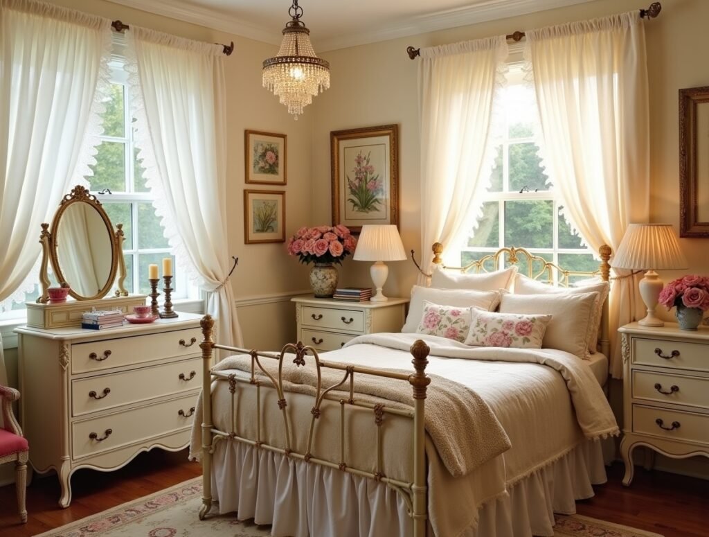 Vintage-Inspired Bedroom Bedroom ideas women in 20s
