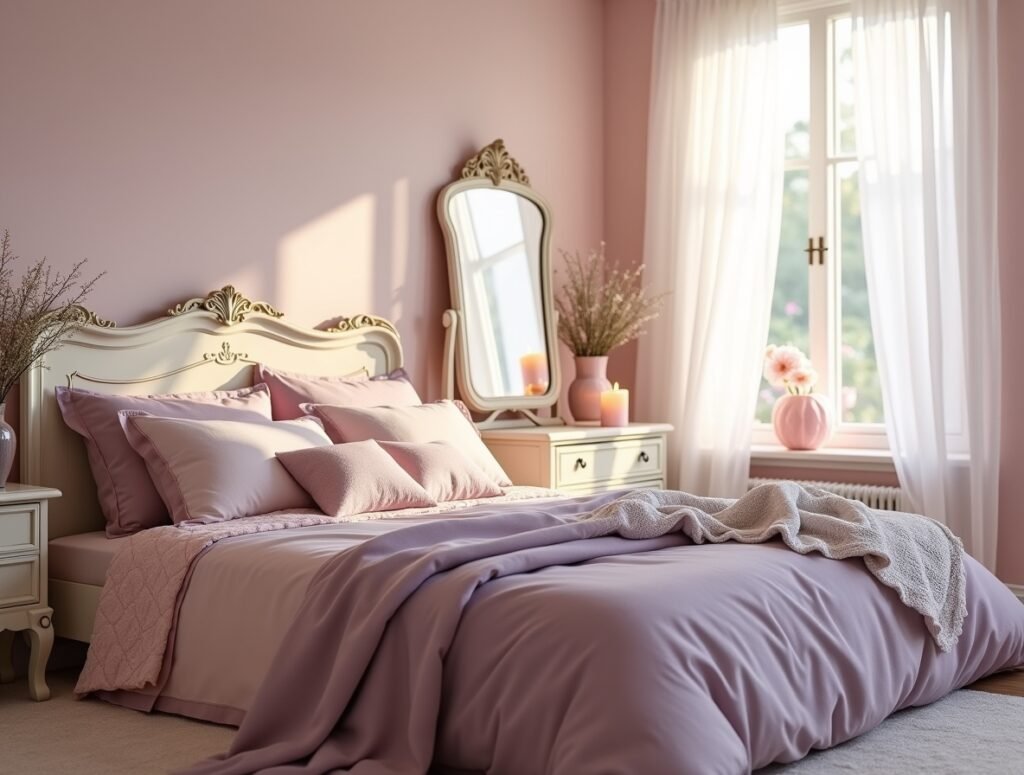 Romantic Pastel Escape Bedroom ideas women in 20s