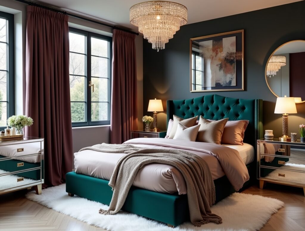 Modern Glam Bedroom ideas women in 20s