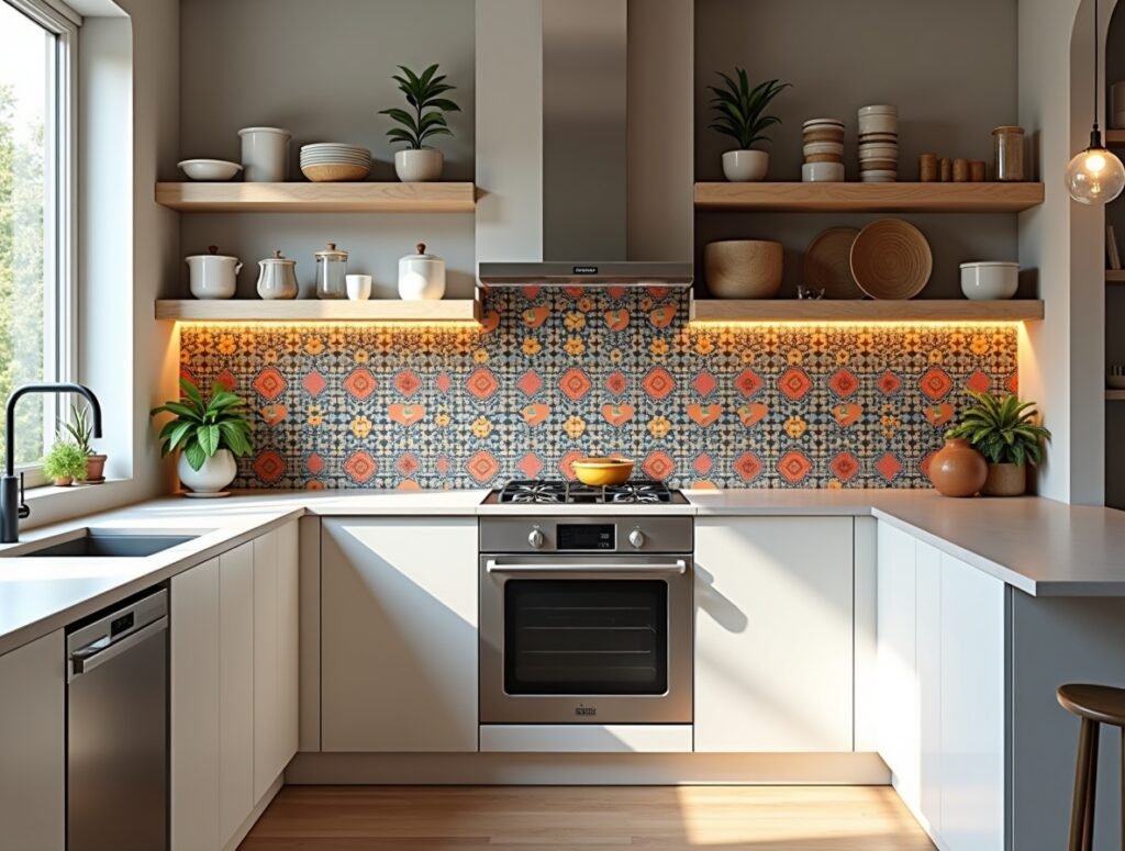 Bold Backsplash Statements Kitchen Decor Image