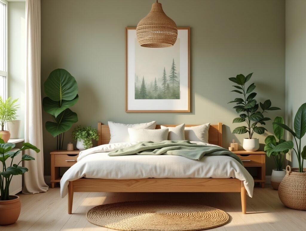 Nature-Inspired Haven Bedroom ideas women in 20s