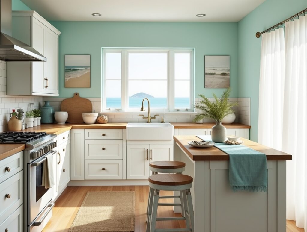 Coastal Color Palette Kitchen decor ideas beach house Pic