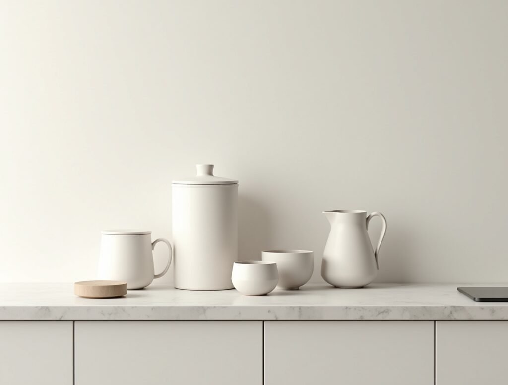 Neutral Ceramic Collection counter kitchen decor pic