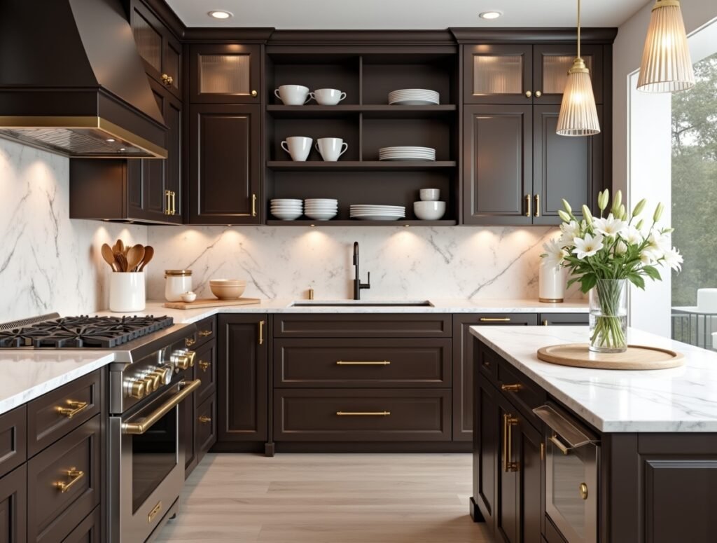 Elegant Marble Elegance Kitchen Decor Idea Pic