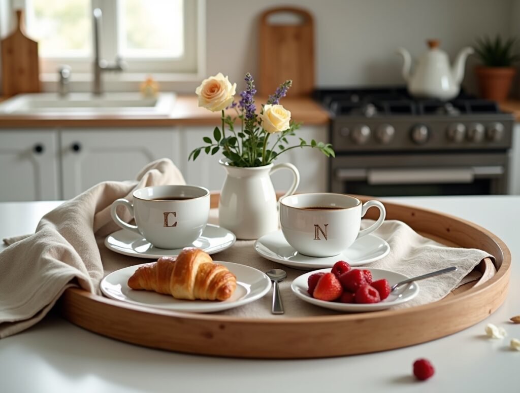 Personalized Breakfast Tray Kitchen couple decor ideas pic