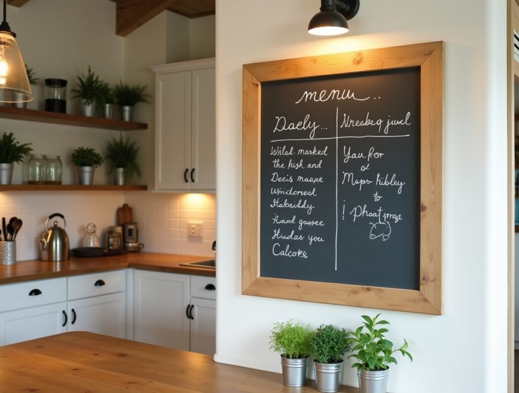 DIY Menu Board Kitchen decor idea image