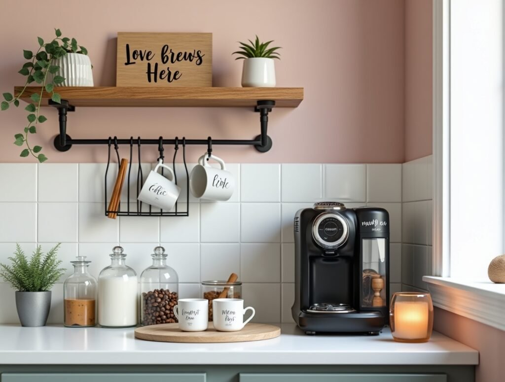 Couples Coffee Corner Kitchen decor idea pic