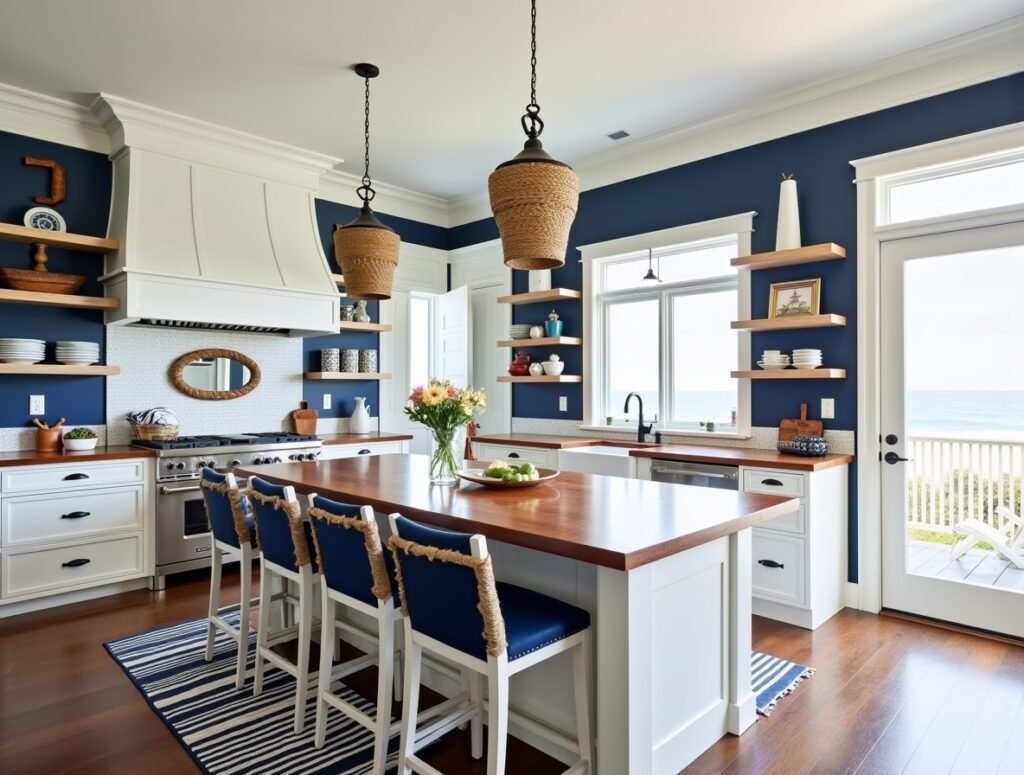 Nautical Accents Kitchen decor ideas beach house Pic