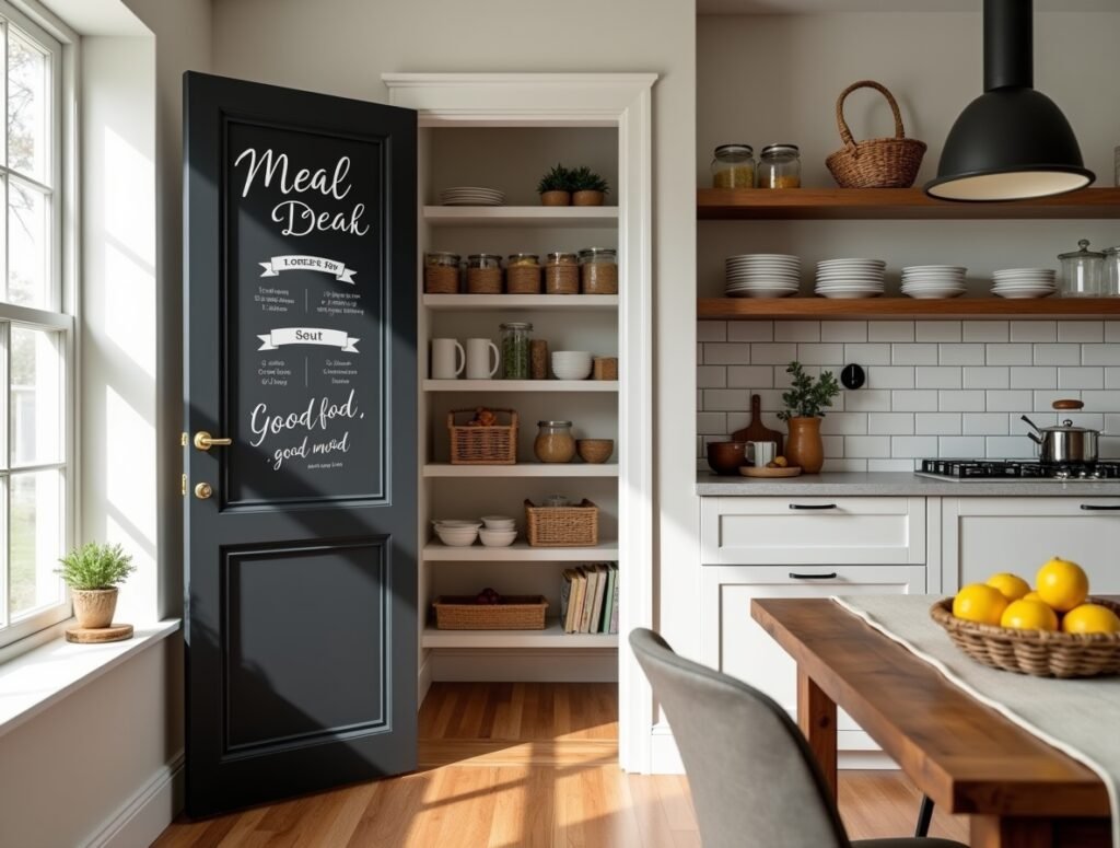 Chalkboard Pantry Door Kitchen decor diy pic