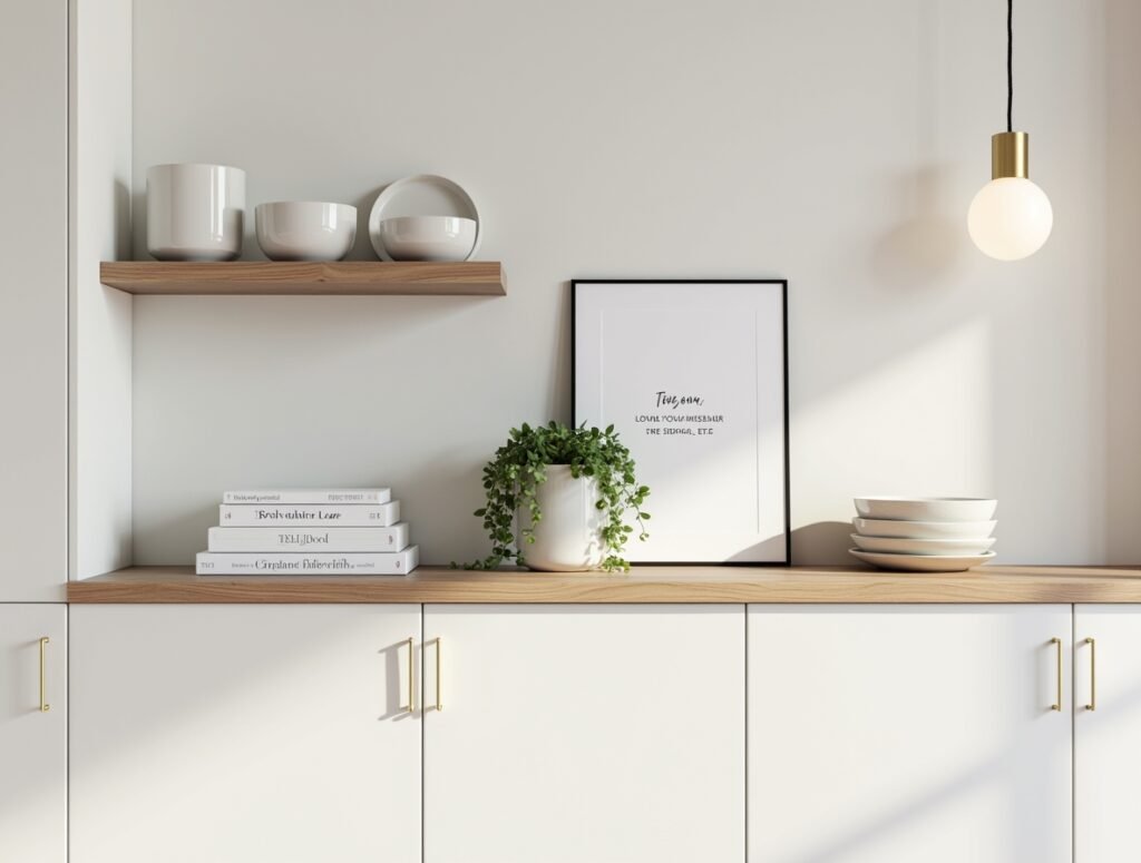 Floating Shelf Accent counter kitchen decor pic