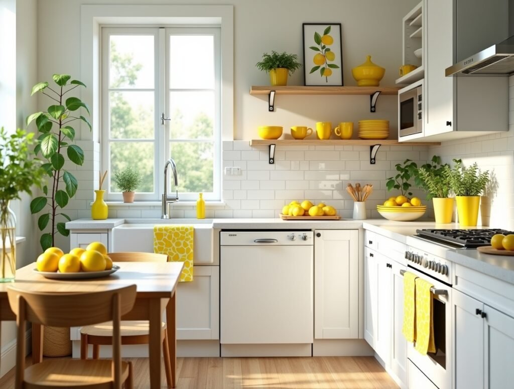 Lemon-Themed Summer Kitchen Decor Ideas Pic