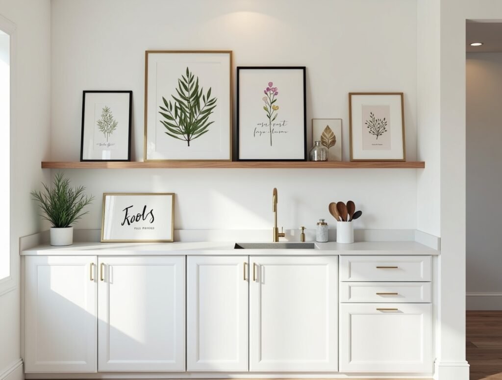 Art Prints and Frames kitchen decor top cabinet pic