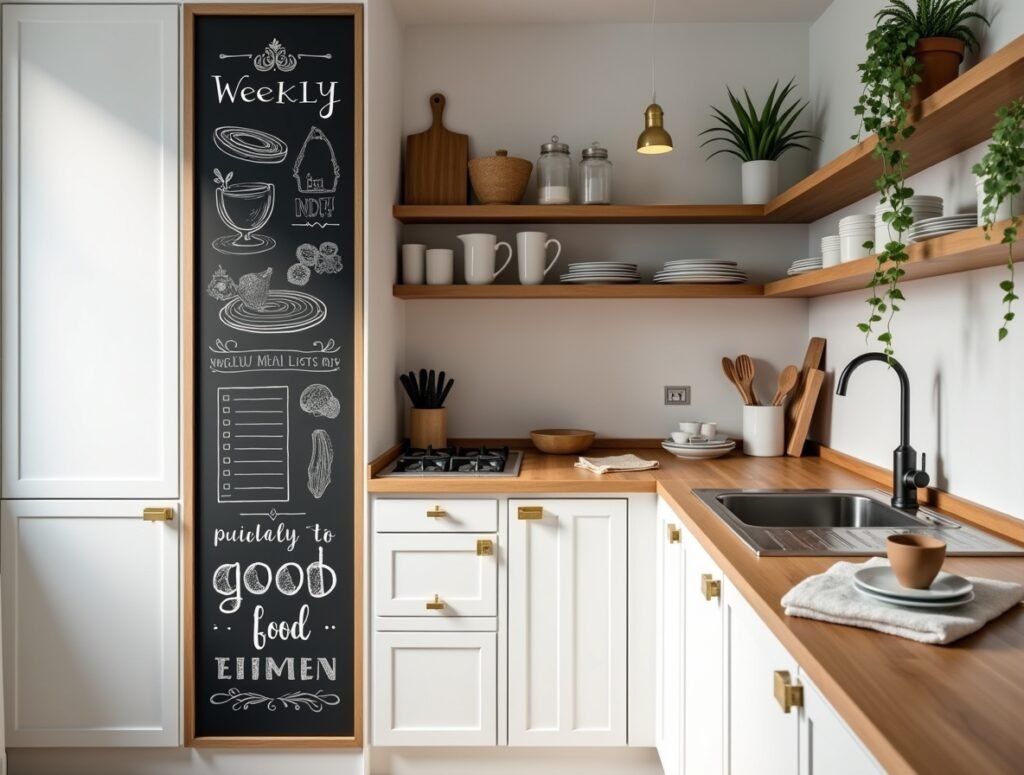 Chalkboard Wall or Panel kitchen decor pic