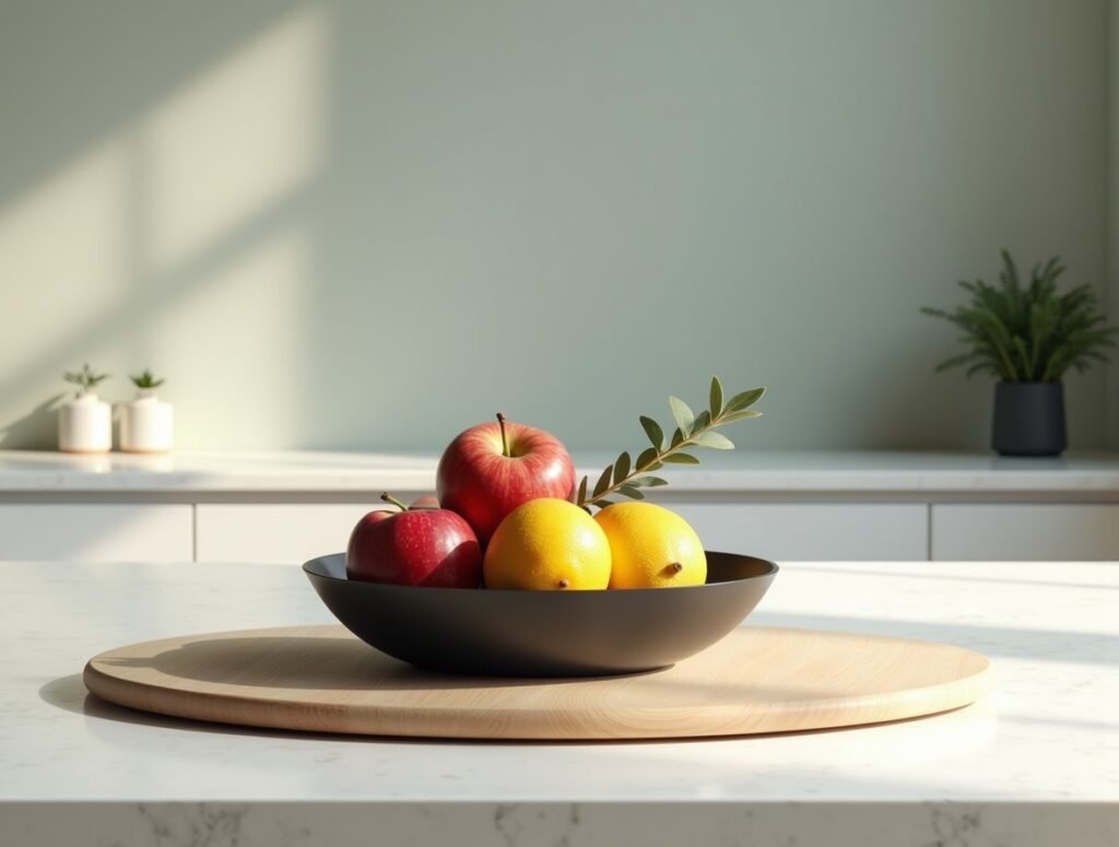 Modern Fruit Bowl Centerpiece counter kitchen decor pic