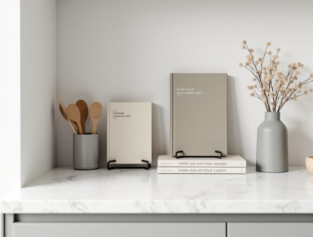 Cookbook Corner Display counter kitchen decor pic