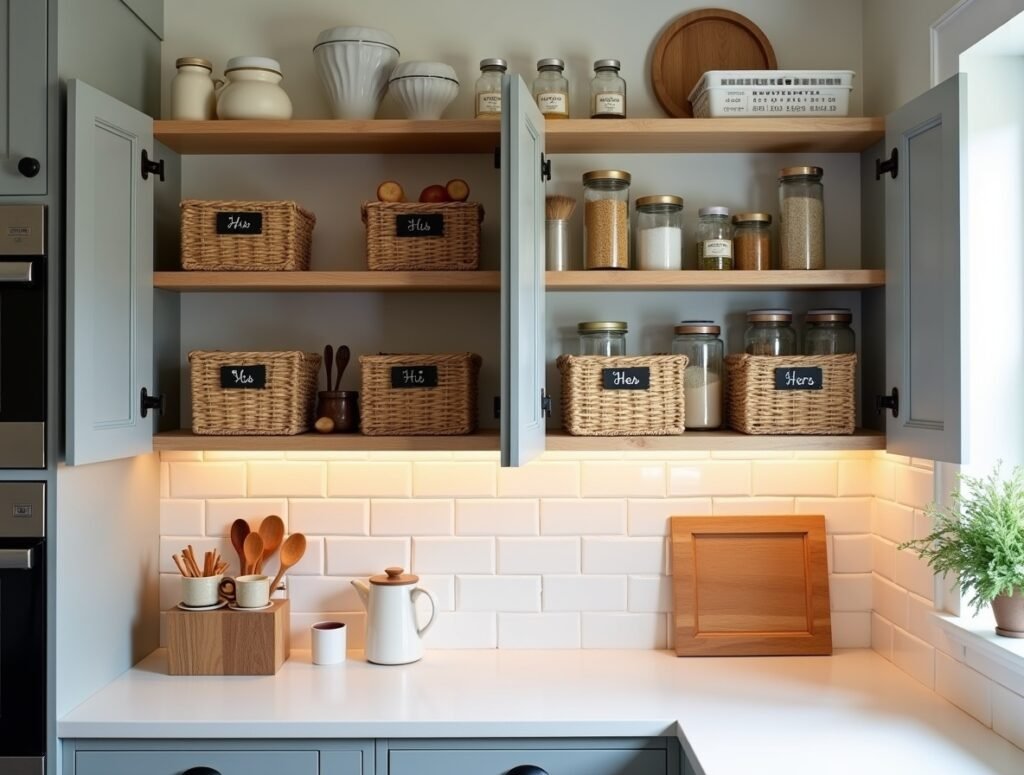 His & Hers Storage Zones Kitchen decor pic