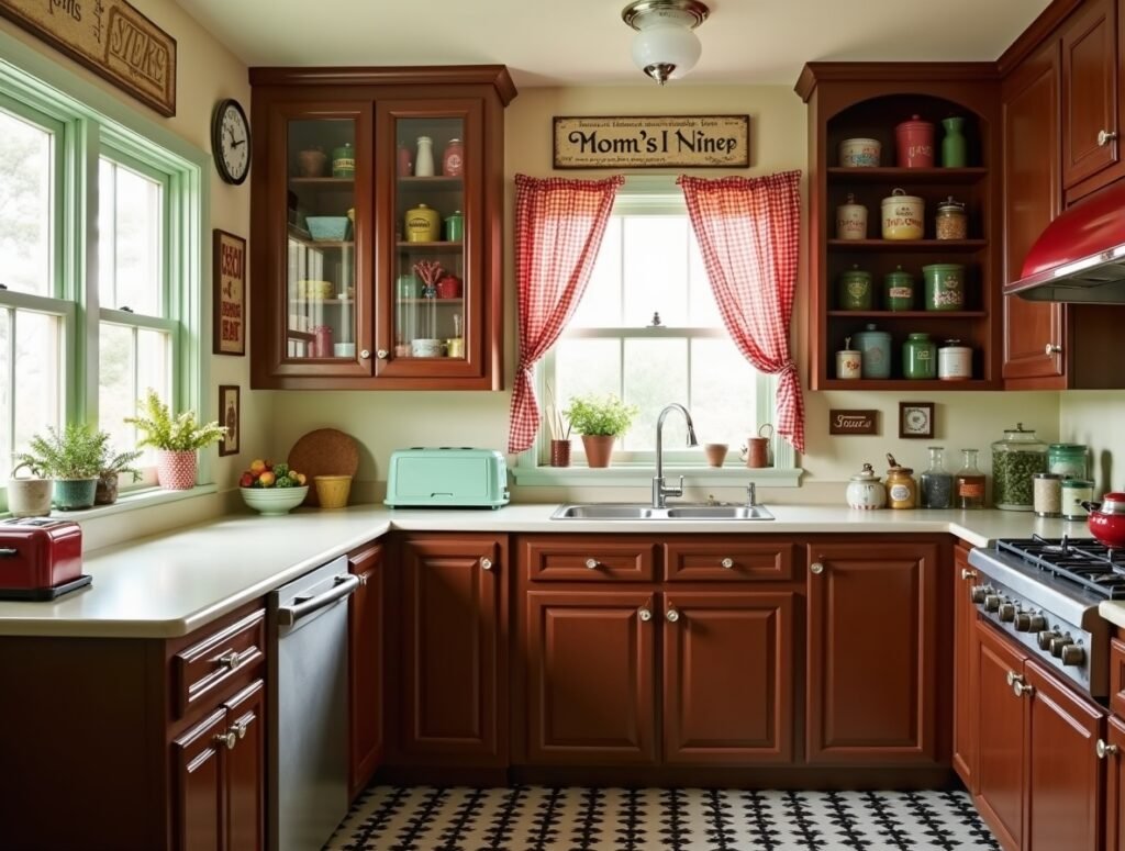 Vintage Retro Vibes Kitchen Decor Idea Pic