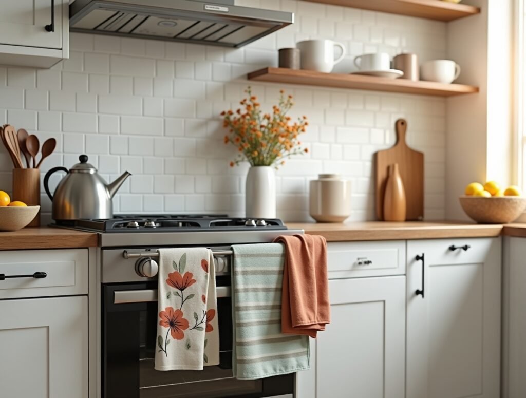 Decorative Dish Towels Kitchen Idea Image