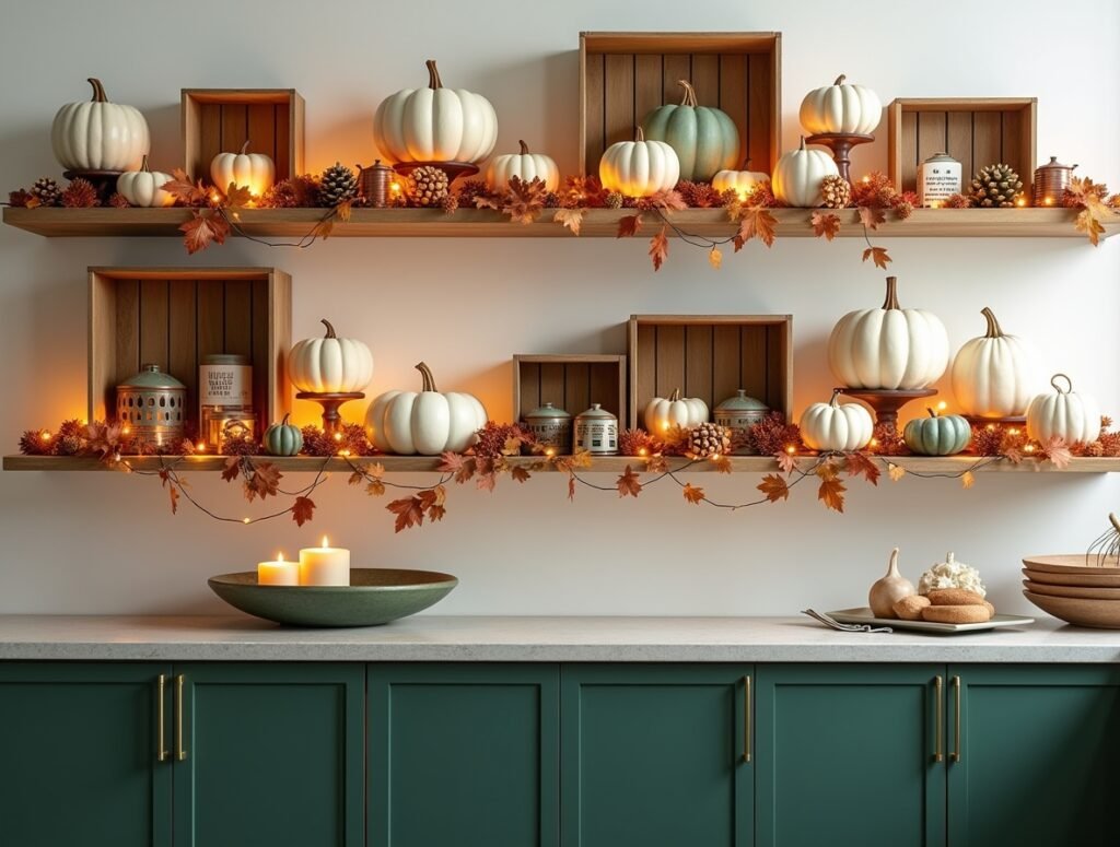 Seasonal Decor Rotation Kitchen Cabinet top pic