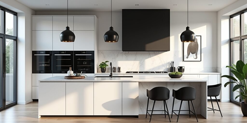 Kitchen Decor Ideas Black and White Featured Image