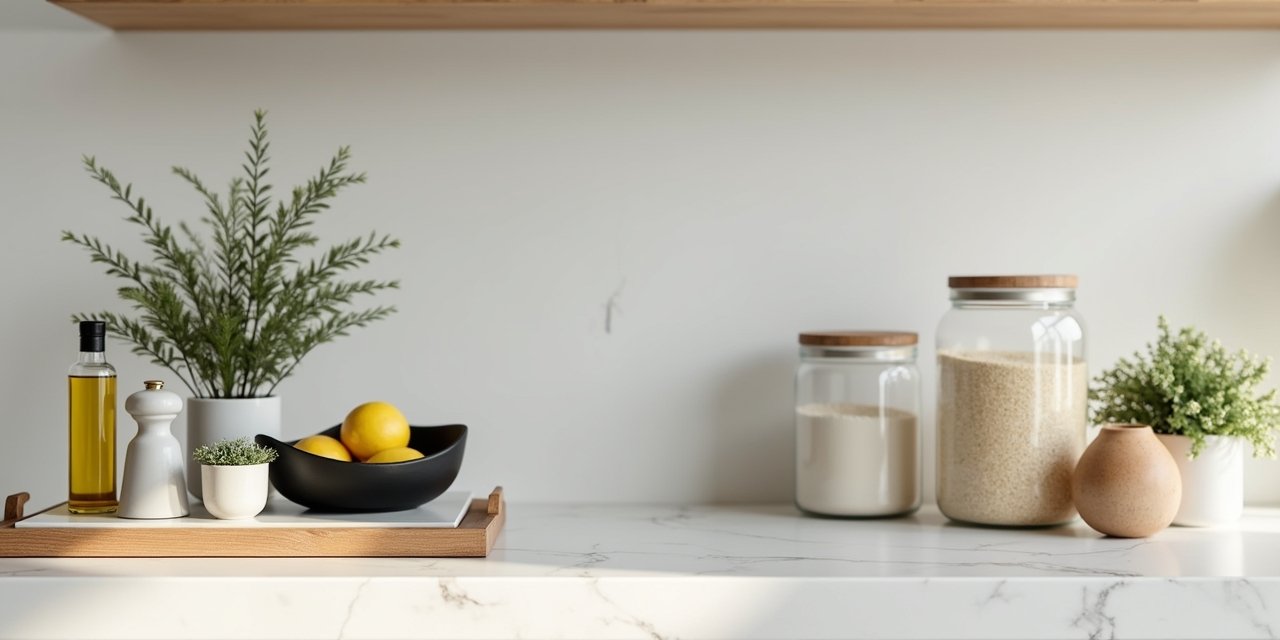 Modern kitchen Counter Decor Ideas Feature Image